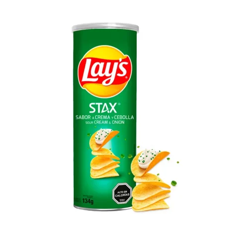 PAPAS FRITAS LAYS STAX CEBOLLA 134g