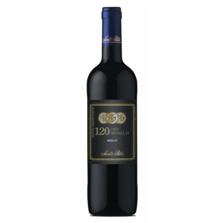 VINO 120 TRES MEDALLAS MERLOT 700 ML