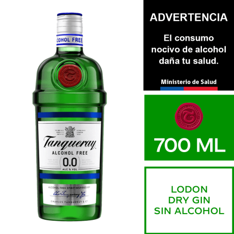Gin Tanqueray Cero ( sin alcohol ) 700 ml