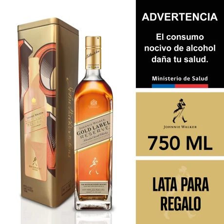 Pack Johnnie Walker Gold 750 Ml + Lata