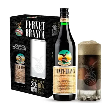 Fernet Branca 750 ml + Vaso